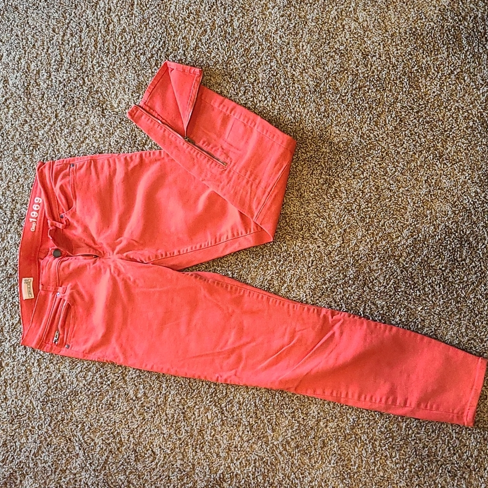 Orange Gap Crop Pant